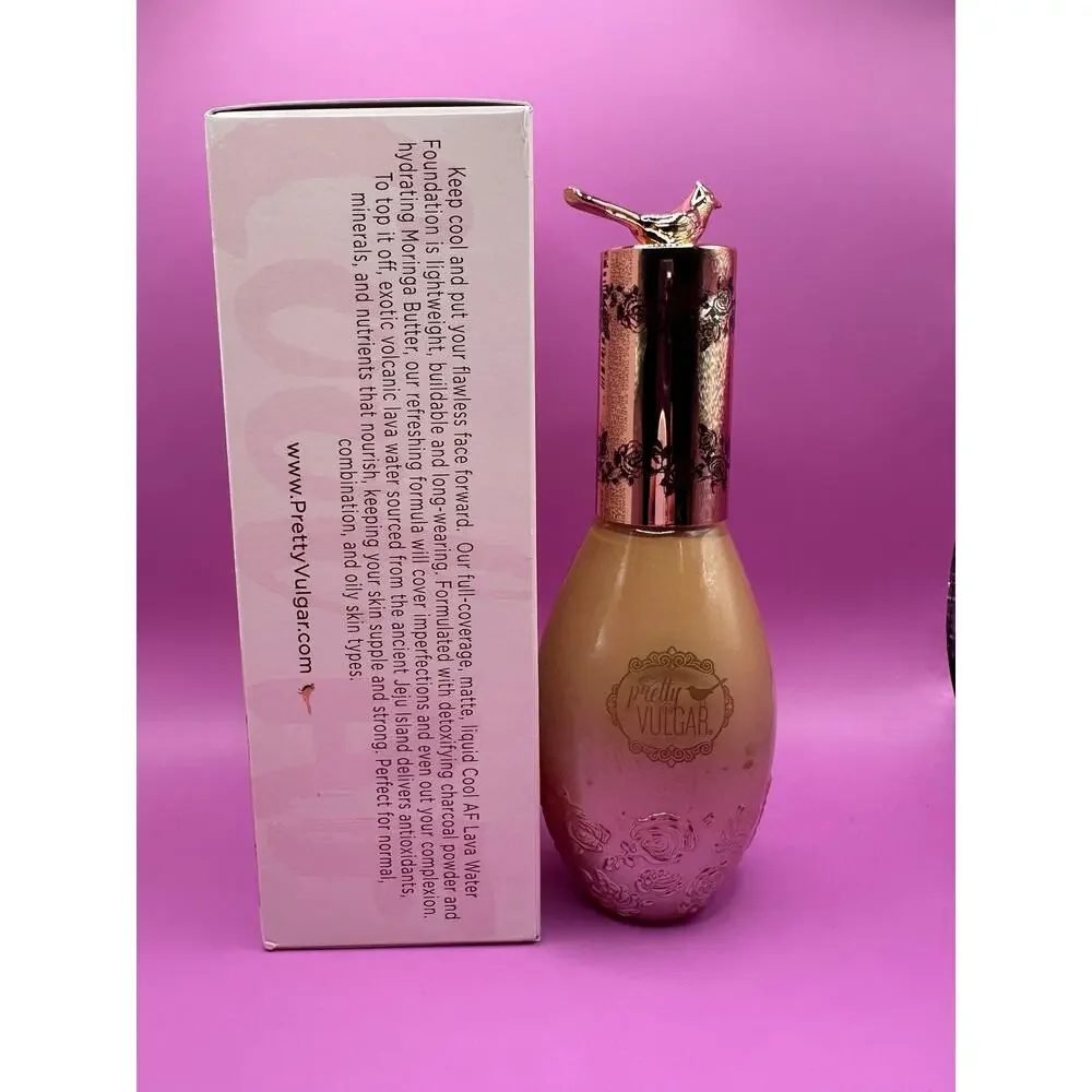 Pretty Vulgar Lava Water Foundation – Shade 47 – New in Box Pretty Bird